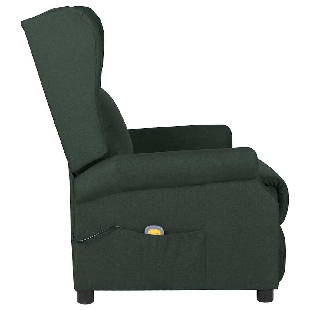 Vidaxl massagestoel stof donkergroen