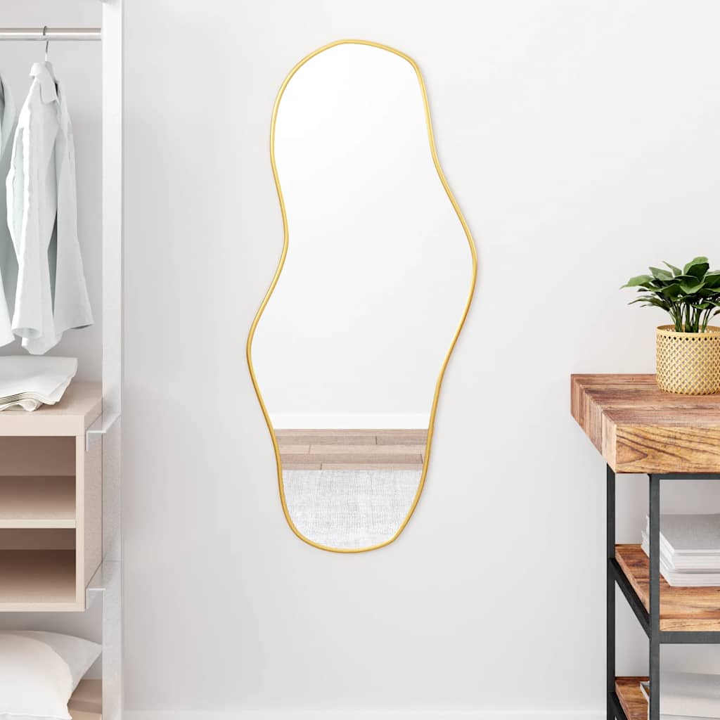 VidaXL Wandspiegel 100x45 cm goldfarben