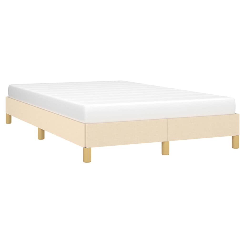 Vidaxl bedframe zonder matras 120x200 cm stof crèmekleurig