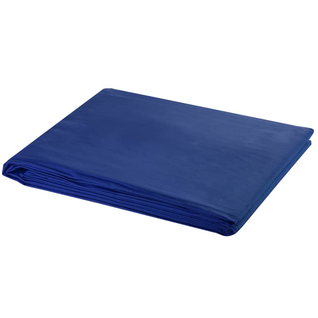VIDAXL -Hintergrund ohne Standard -Chromakey 500x300 cm Baumwollblau