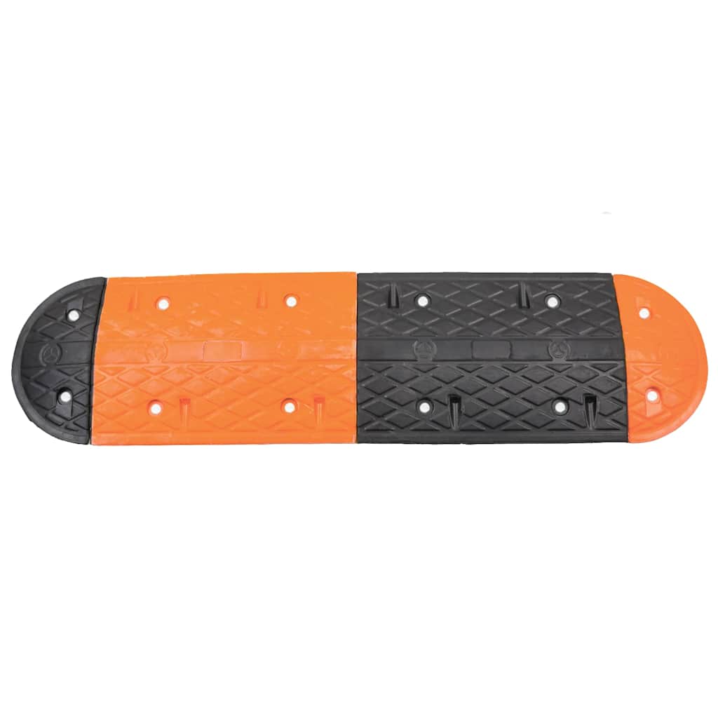 Vidaxl Speed Bump 129x32.5x4 Gummi gelb und schwarz