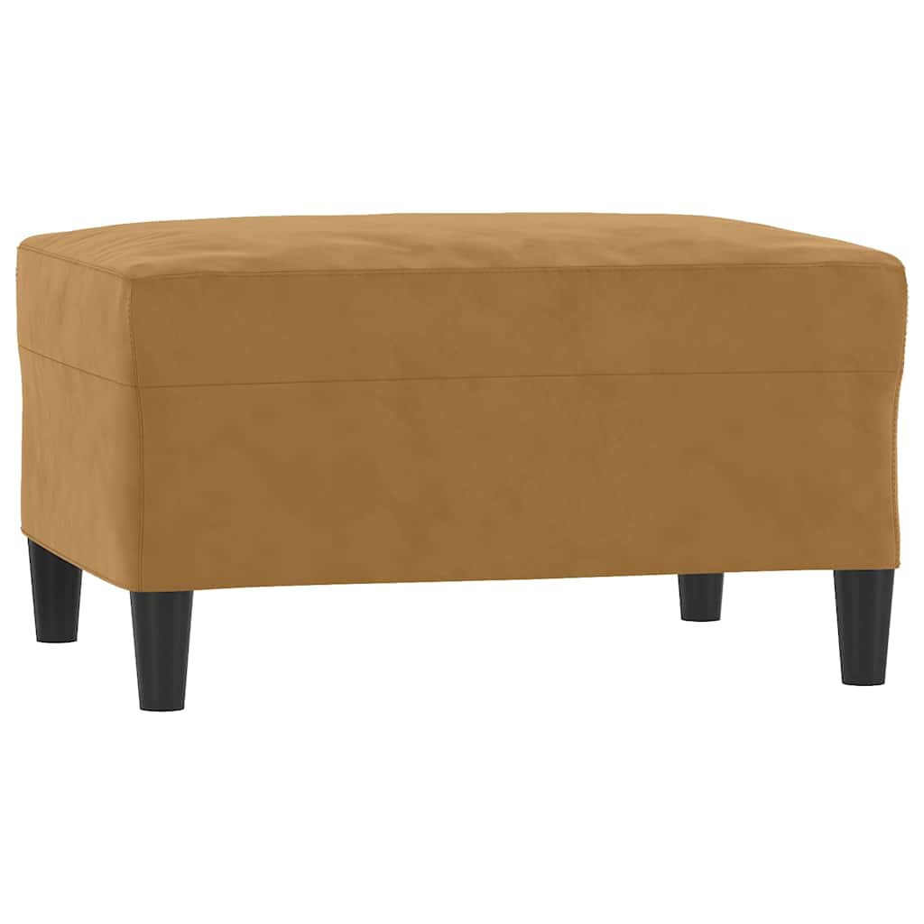 Vidaxl voetenbank 70x55x41 cm fluweel bruin