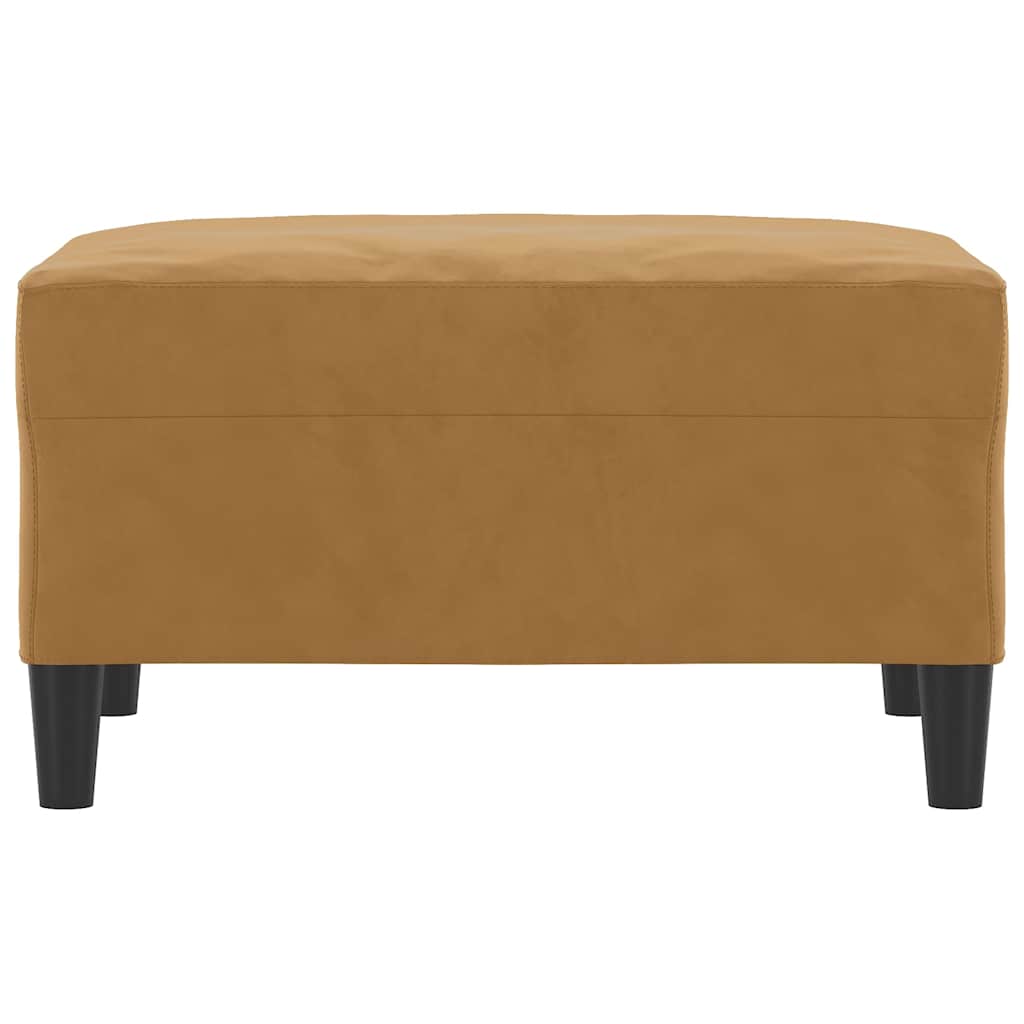 Vidaxl voetenbank 70x55x41 cm fluweel bruin
