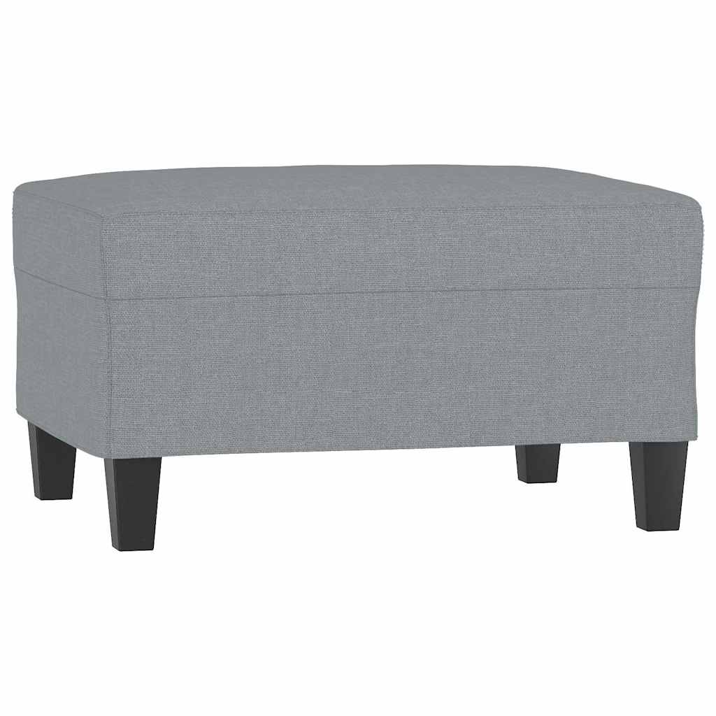 Vidaxl voetenbank 70x55x41 cm stof lichtgrijs