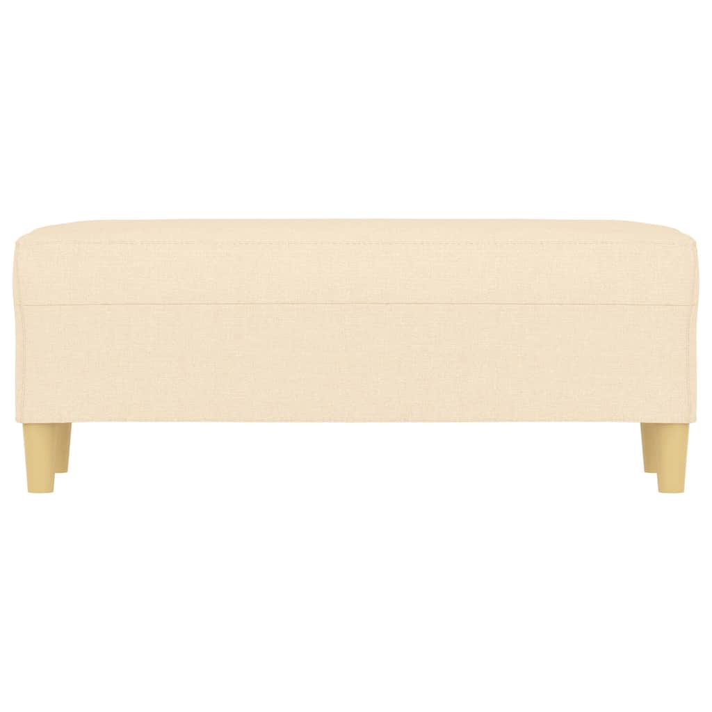 Vidaxl bankje 100x35x41 cm stof crèmekleurig
