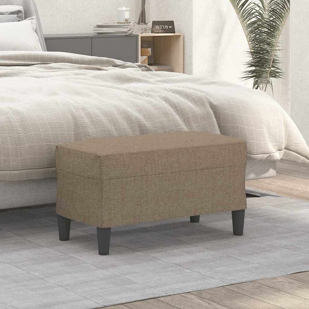 Vidaxl bankje 70x35x41 cm stof taupe