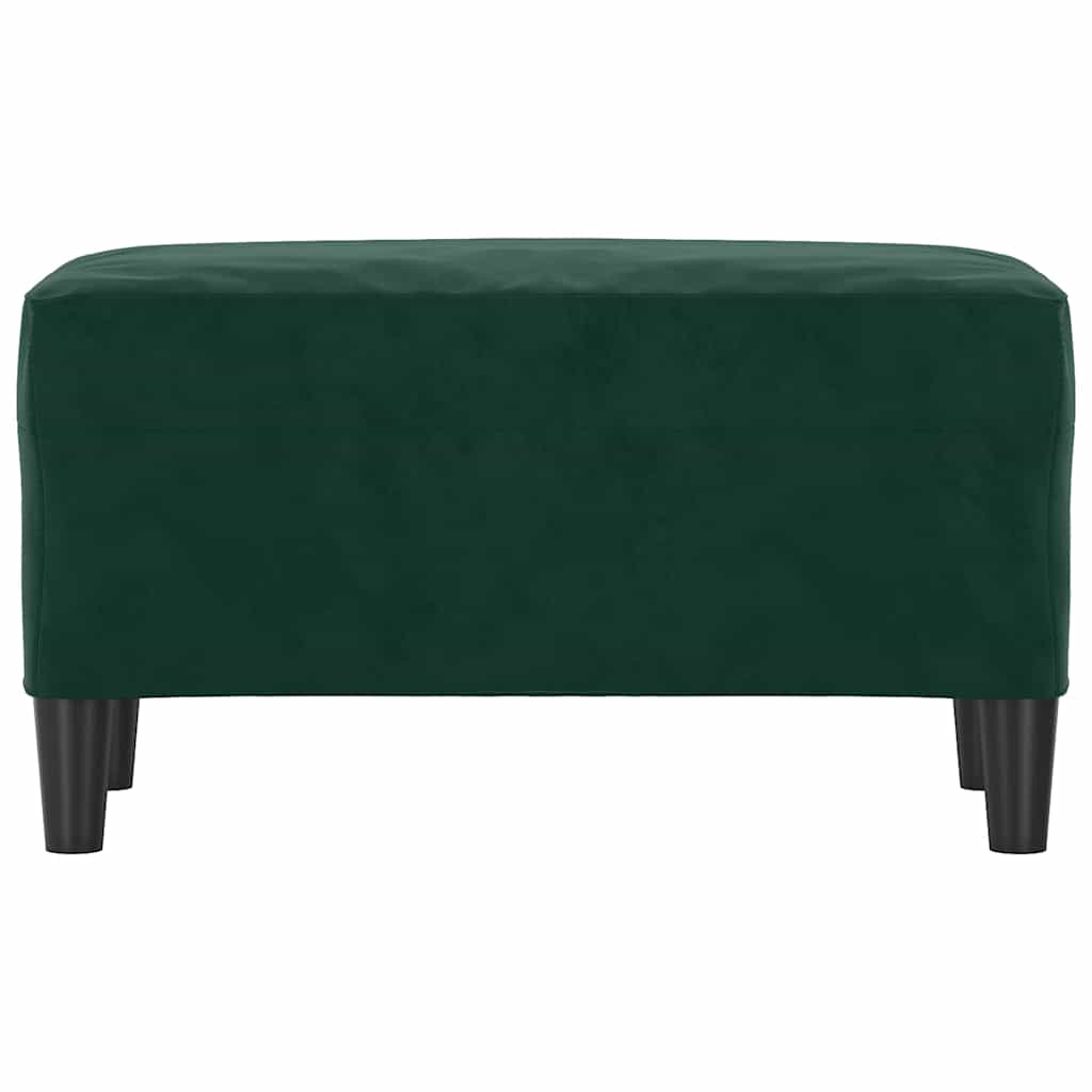 Vidaxl bankje 70x35x41 cm fluweel donkergroen