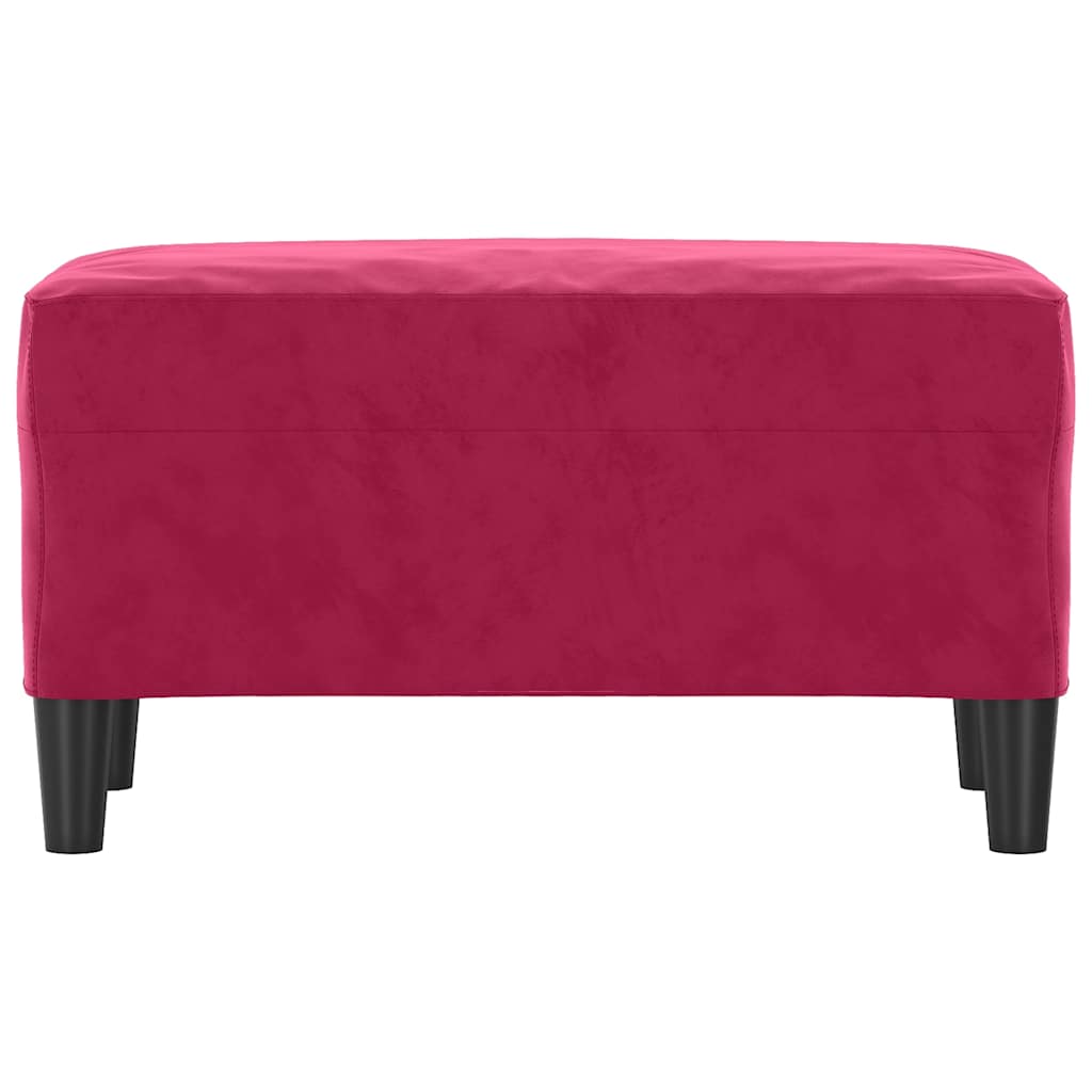 Vidaxl bankje 70x35x41 cm fluweel wijnrood