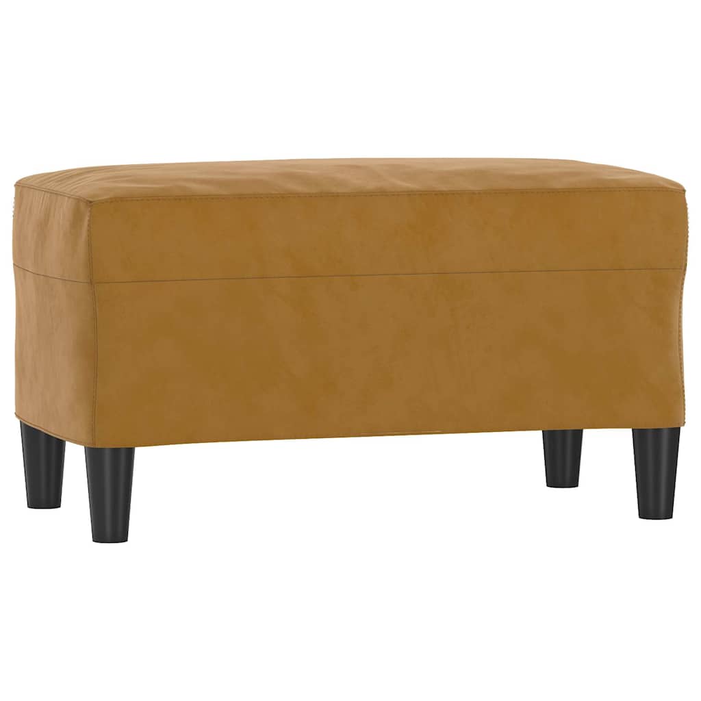 Vidaxl bankje 70x35x41 cm fluweel bruin