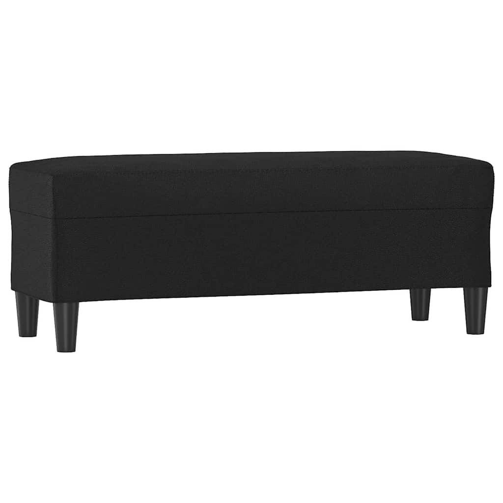 Vidaxl bankje 100x35x41 cm kunstleer zwart