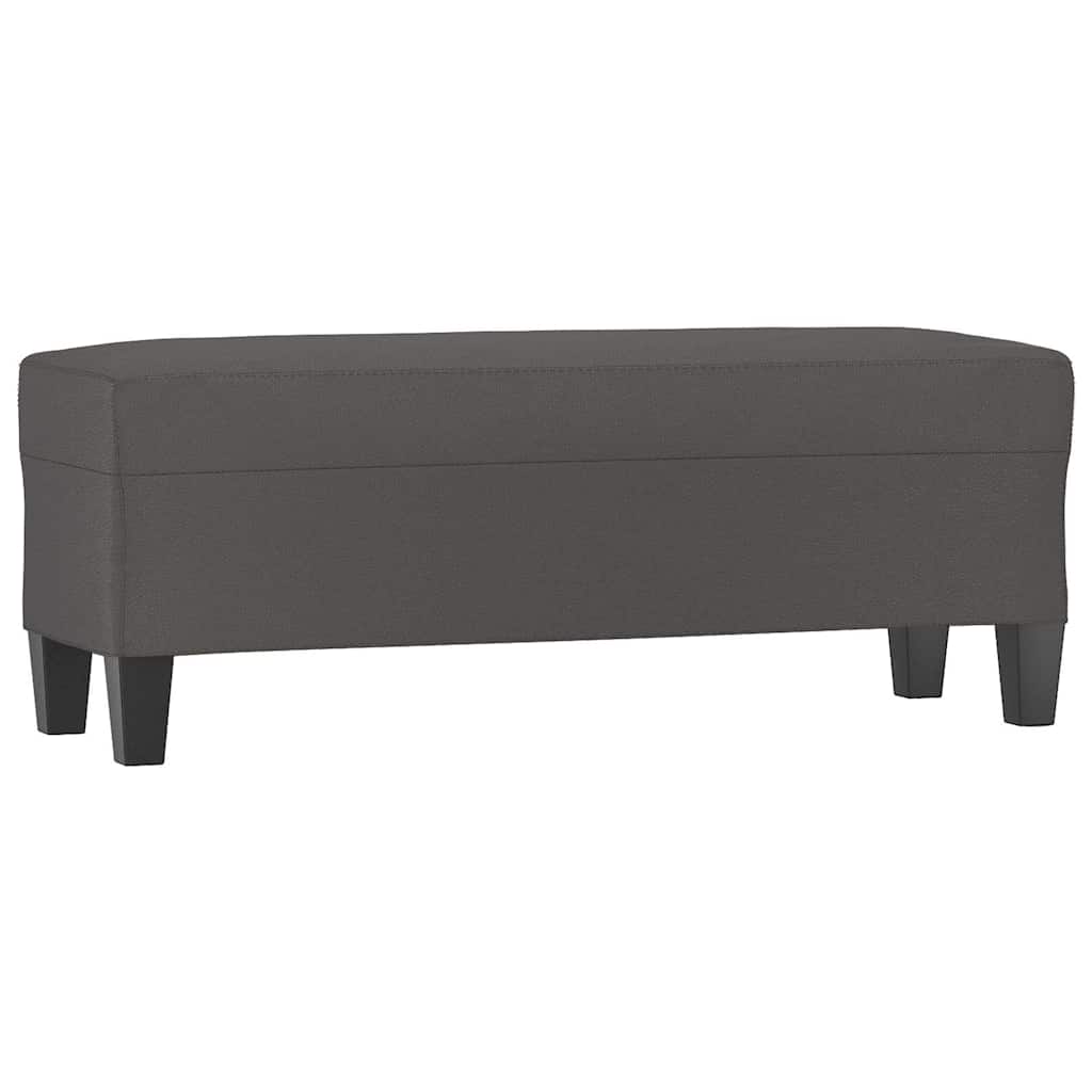Vidaxl bankje 100x35x41 cm kunstleer grijs