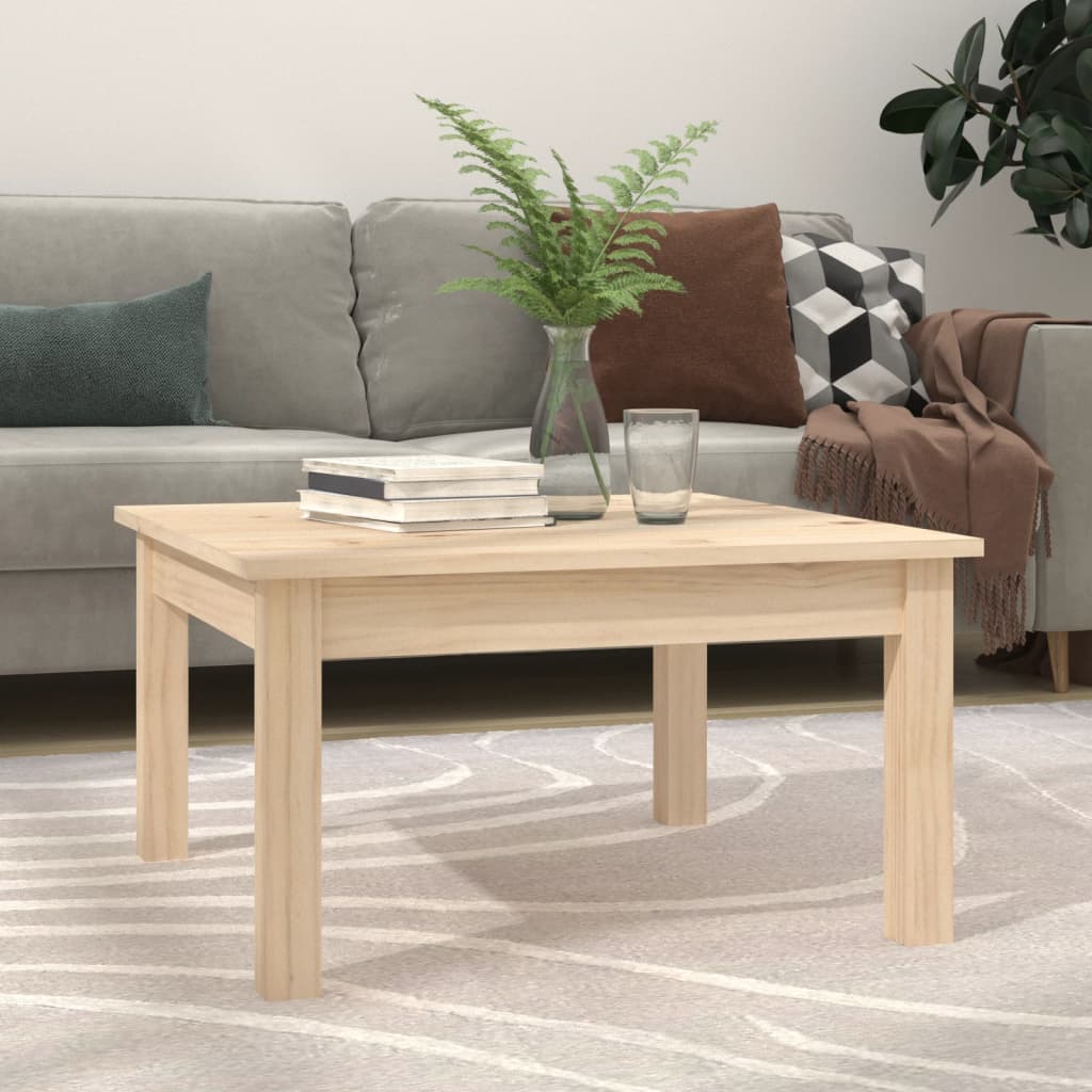 Vidaxl salontafel 55x55x30 cm massief grenenhout