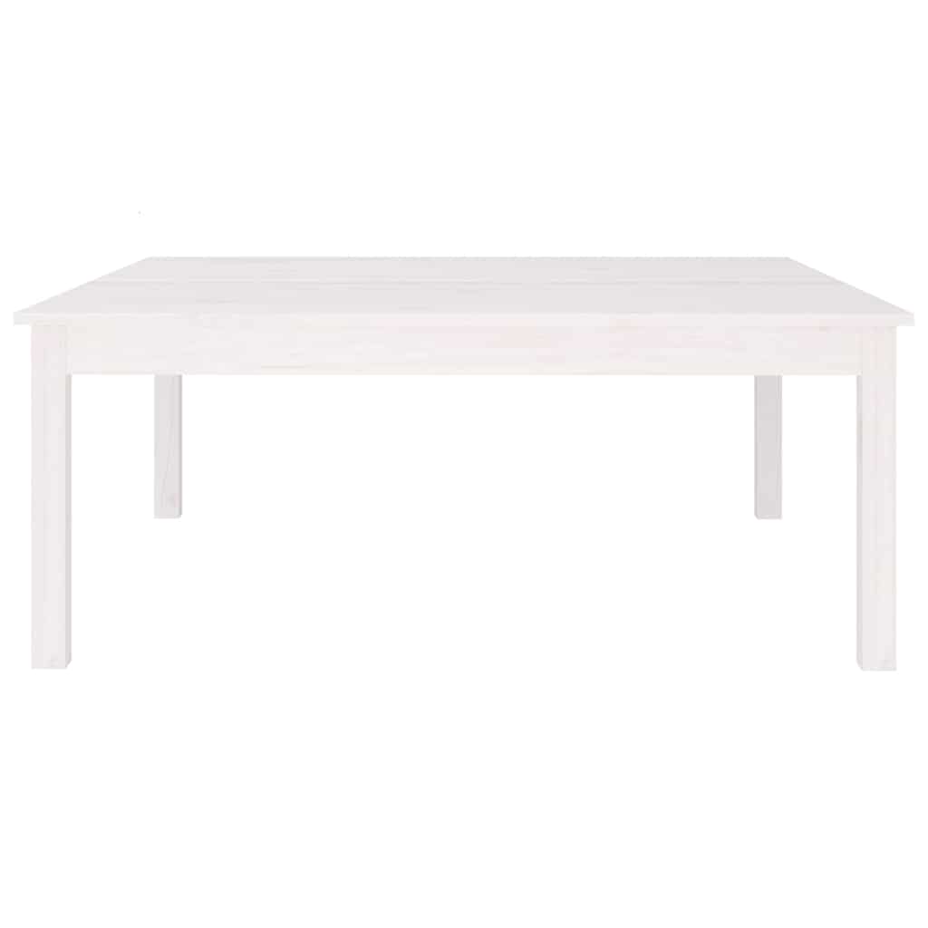 Vidaxl salontafel 100x100x40 cm massief grenenhout wit
