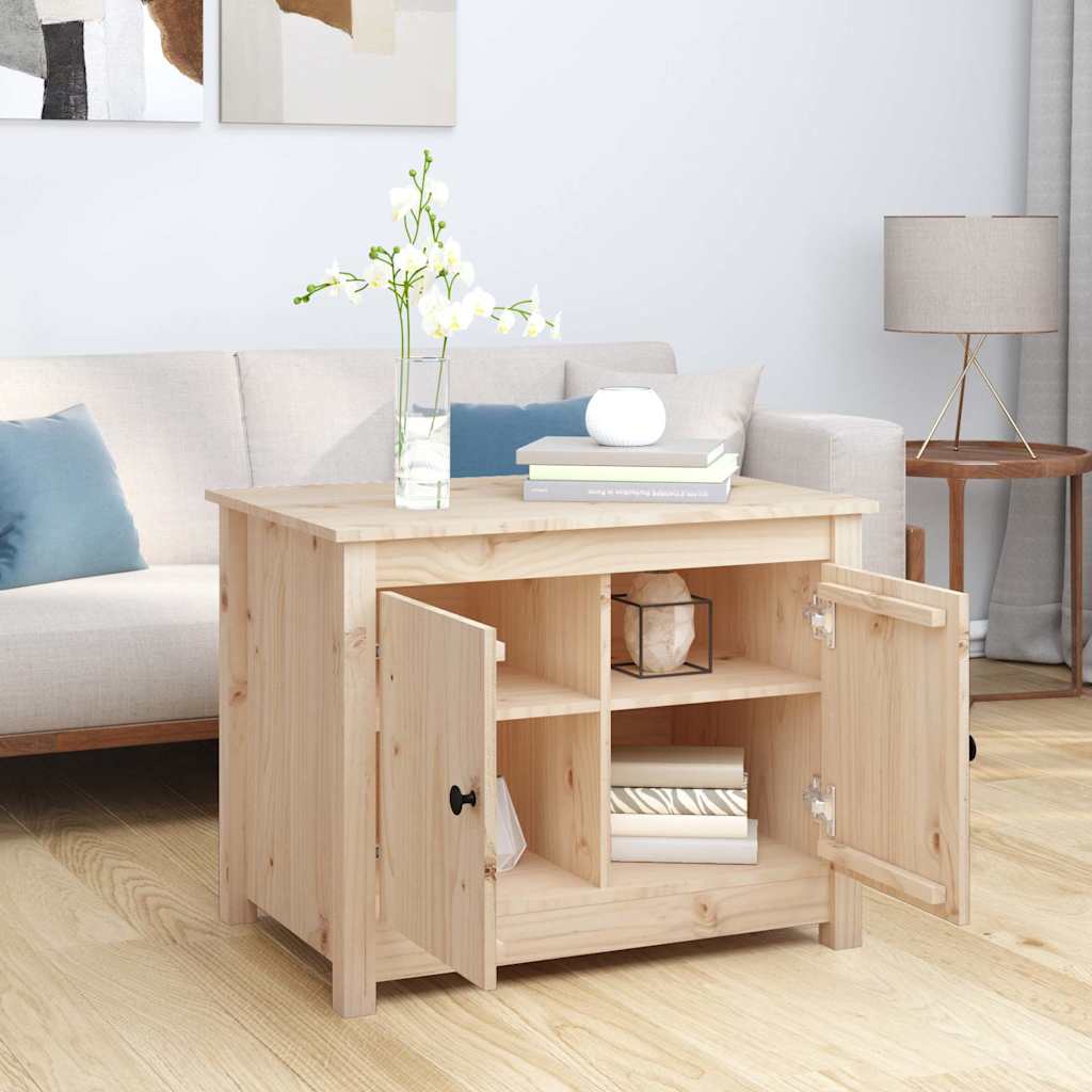 Vidaxl salontafel 71x49x55 cm massief grenenhout