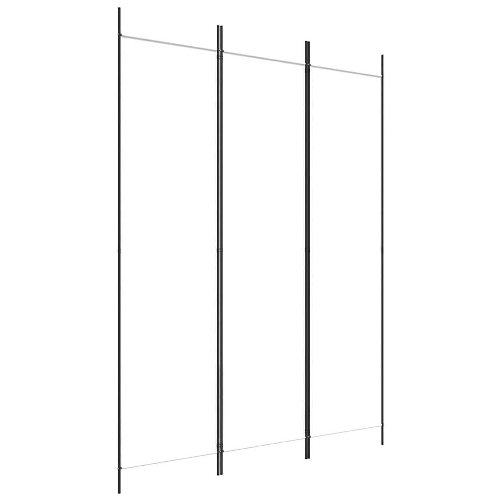 Vidaxl kamerscherm met 3 panelen 150x200 cm stof wit