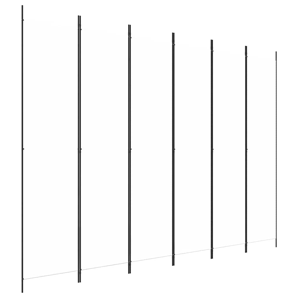 Vidaxl kamerscherm met 6 panelen 300x220 cm stof wit