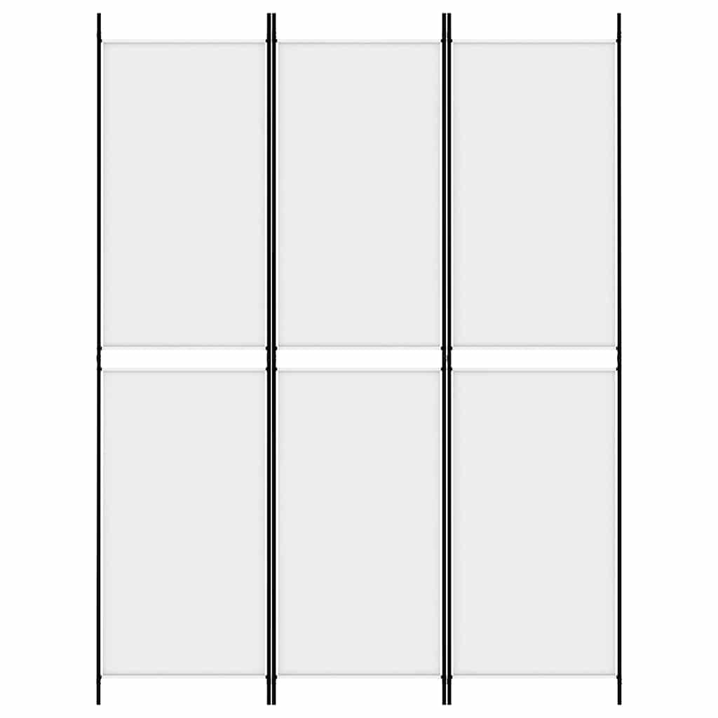 Vidaxl kamerscherm met 3 panelen 150x200 cm stof wit