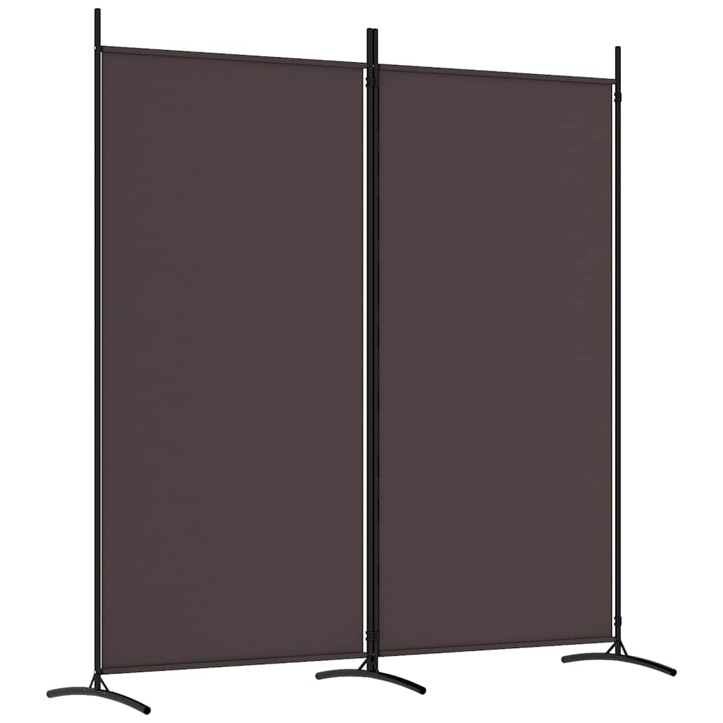 Vidaxl kamerscherm met 2 panelen 175x180 cm stof bruin