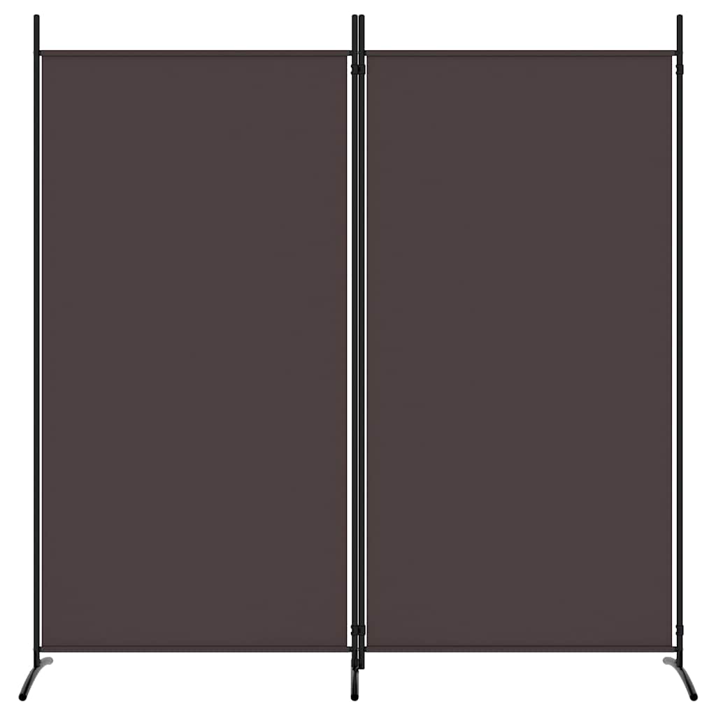 Vidaxl kamerscherm met 2 panelen 175x180 cm stof bruin
