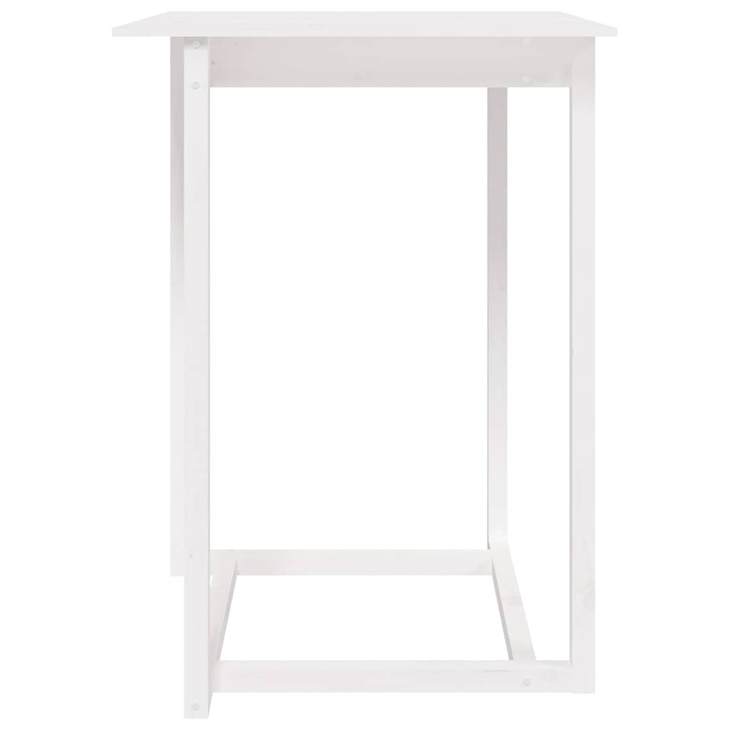 Vidaxl bartafel 80x80x110 cm massief grenenhout wit