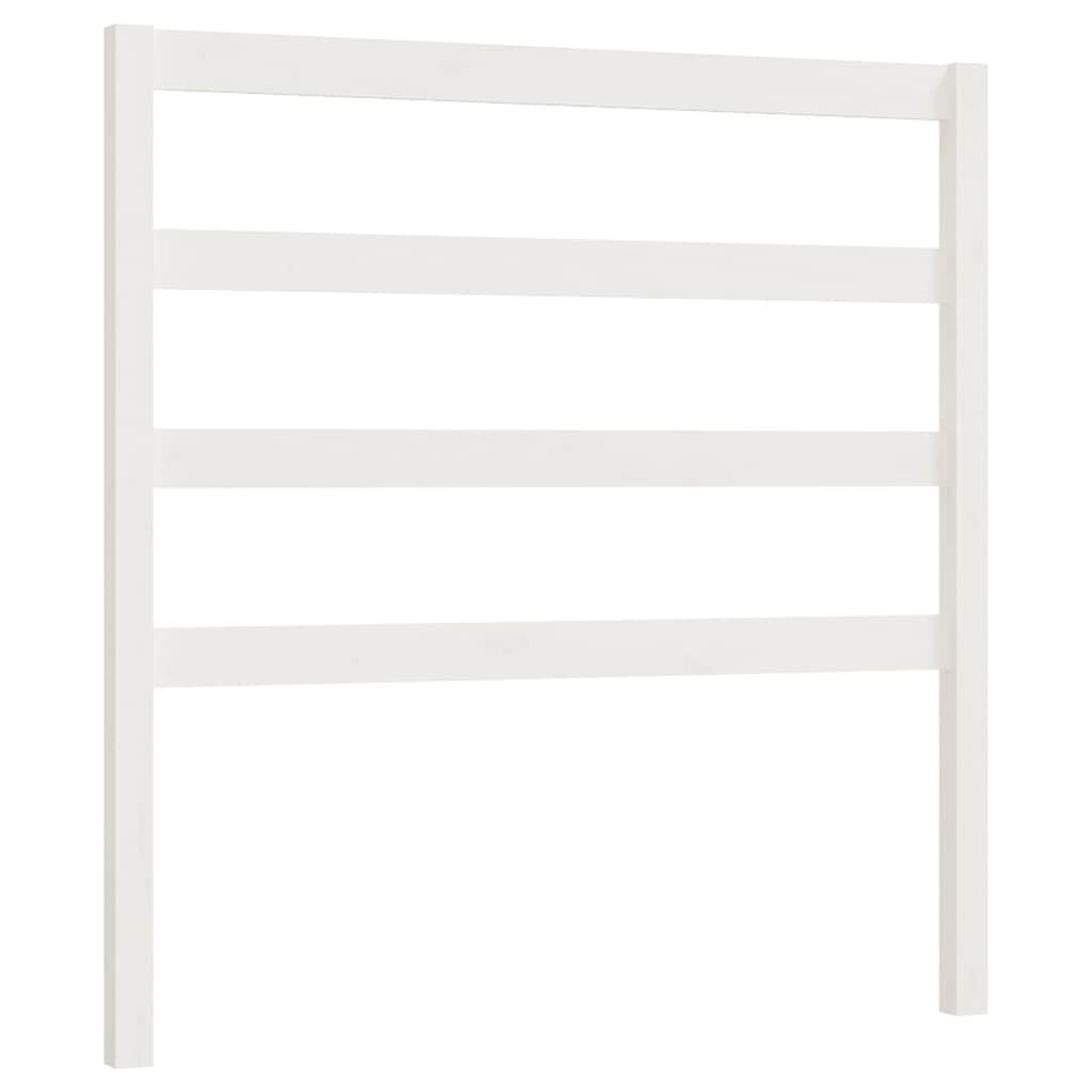 Vidaxl hoofdbord 95x4x100 cm massief grenenhout wit