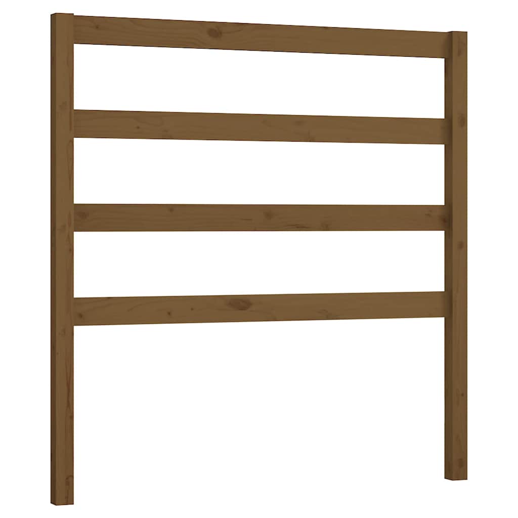 Vidaxl hoofdbord 95x4x100 cm massief grenenhout honingbruin