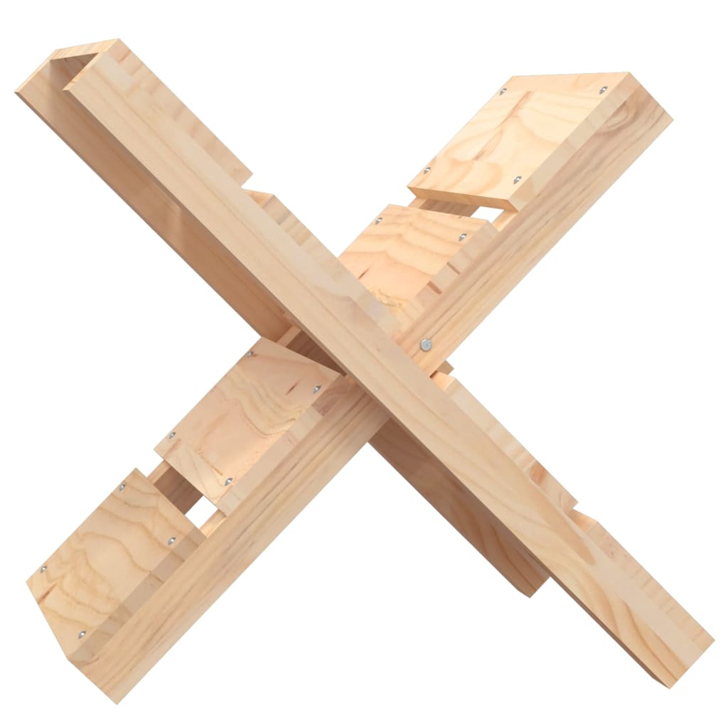 Vidaxl Holzblockhalter 47x39.5x48 cm Festkiefer