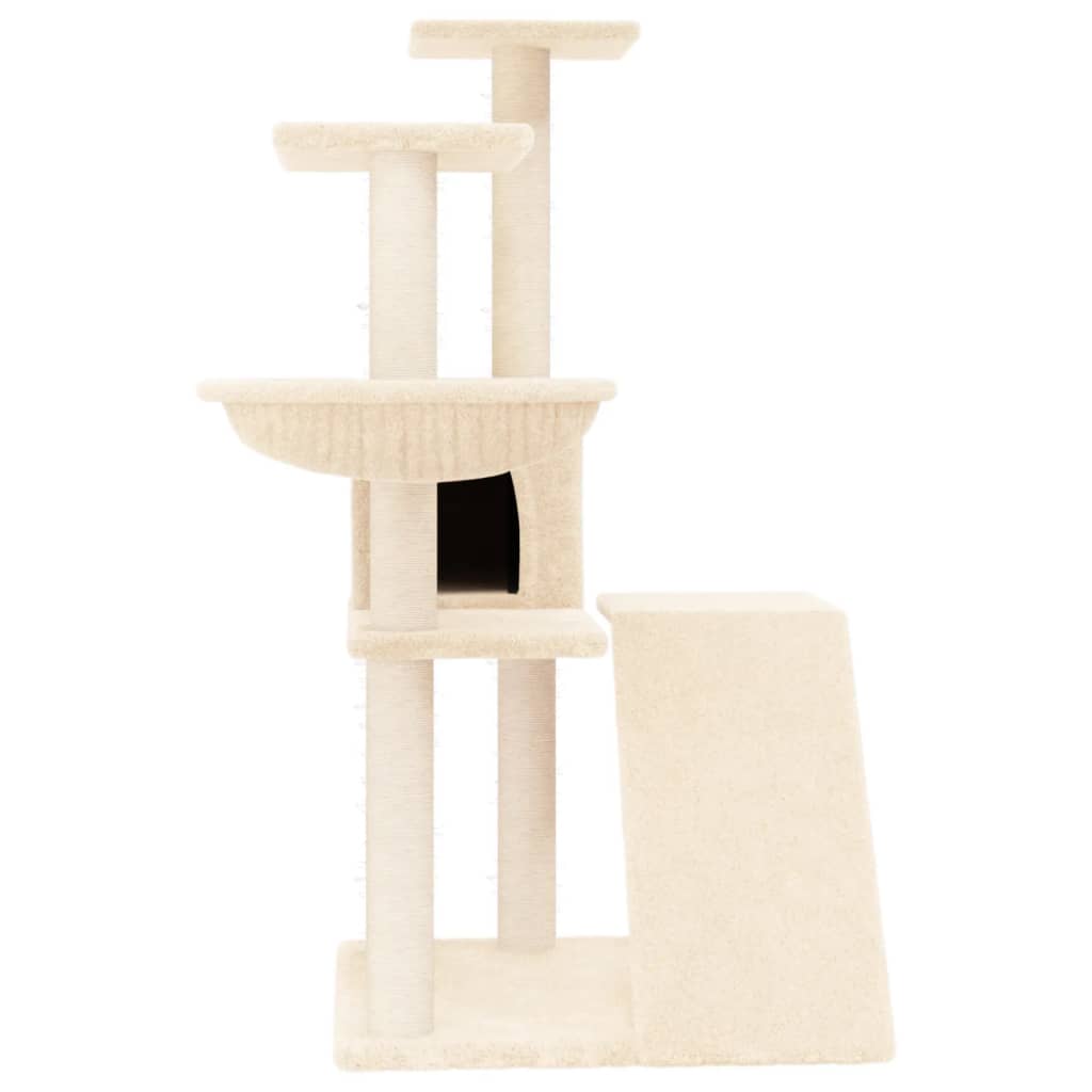 Vidaxl Katzenmöbel mit Sisal-Kratzstämmen 94 cm cremefarben
