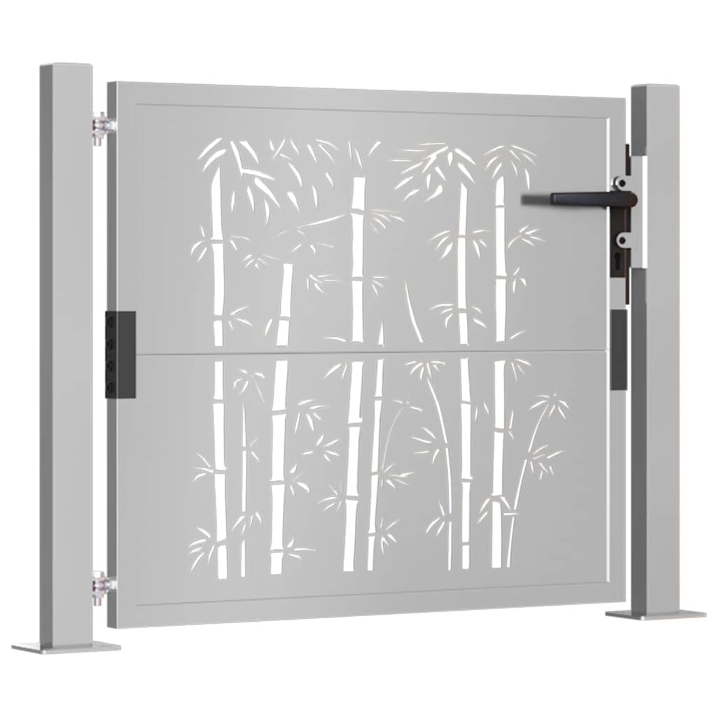 VIDAXL -Anschluss mit Bamboo -Design 105x105 cm Corten Stahl