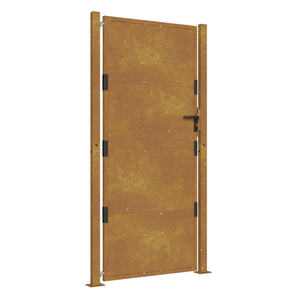 Vidaxxl-Tor 105x180 cm Cortenstahl