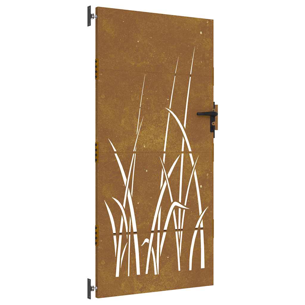 Vidaxxl Tor 85x200 cm Grasdesign Cortenstahl