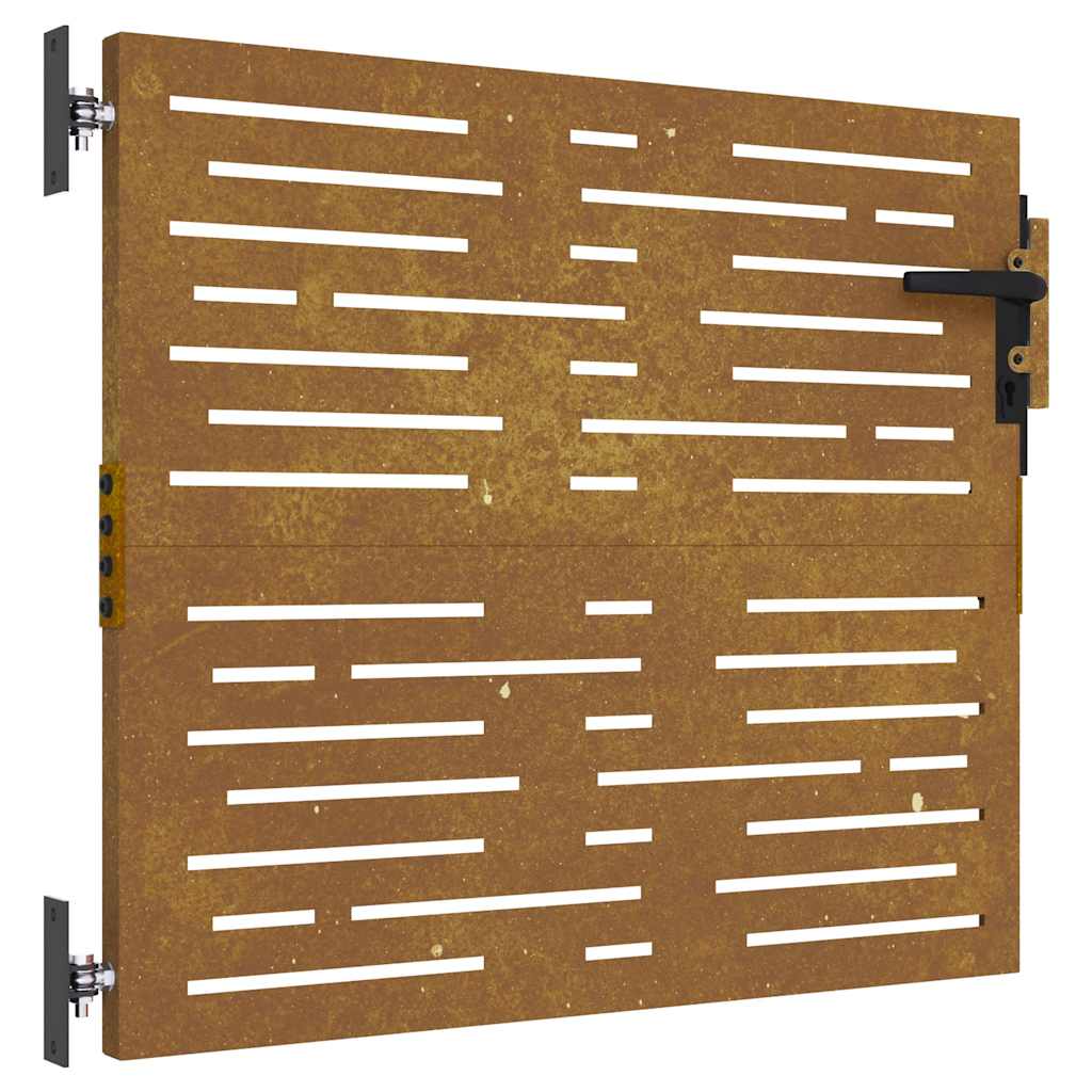 Vidaxxl-Tor 85x75 cm quadratischer Cortenstahl