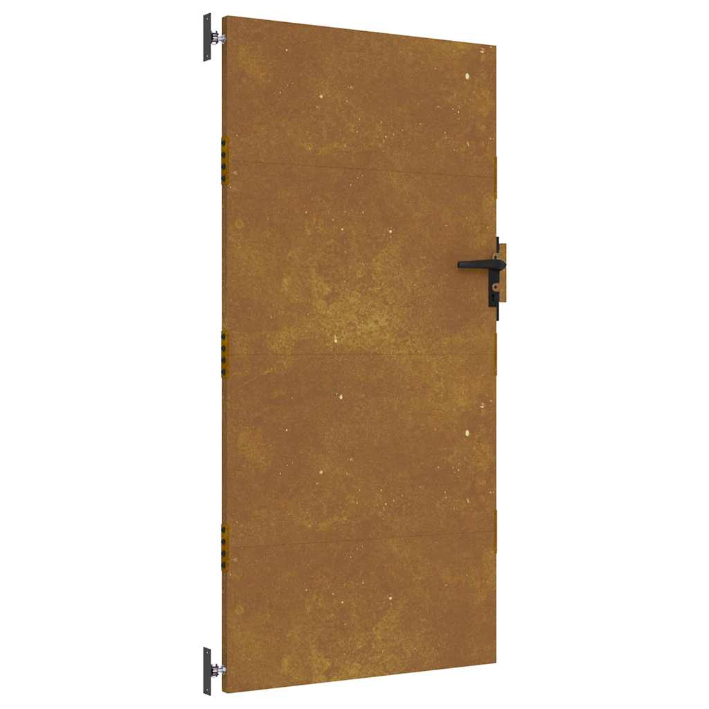 Vidaxl poort 85x175 cm cortenstaal