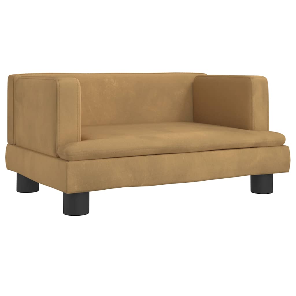 Vidaxxl Hundebett 60x40x30 cm samtbraun