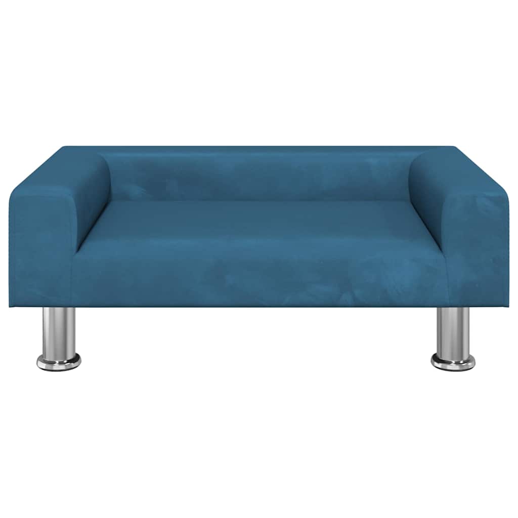 Vidaxxl Hundebett 70x45x26,5 cm samtblau