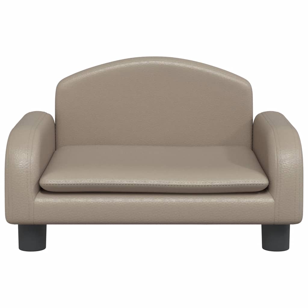 Vidaxl Hundekorb 50x40x30 cm künstlicher Leder Cappuccinocente