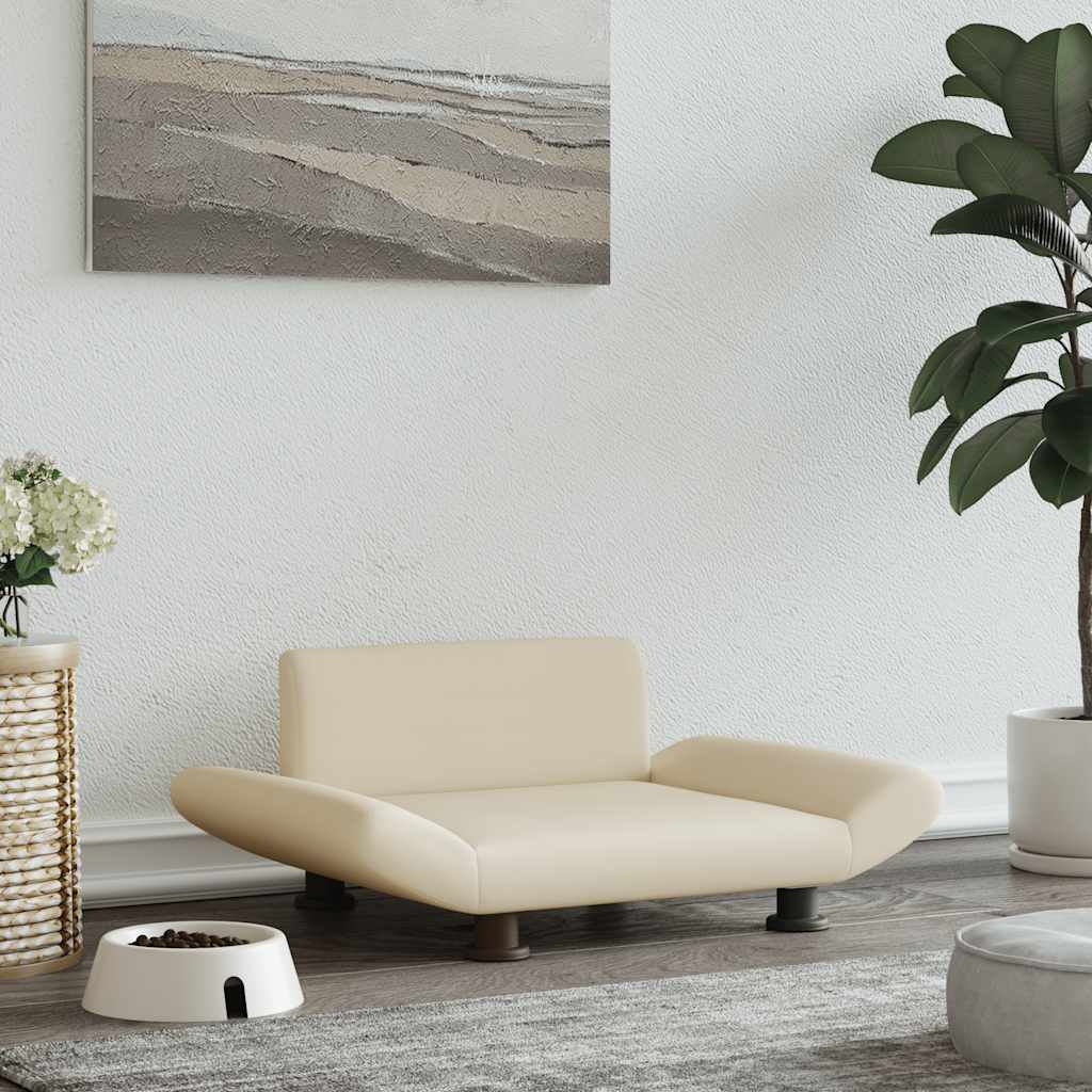 Vidaxl Hundekorb 70x45x28 cm Stoffcreme -Colored