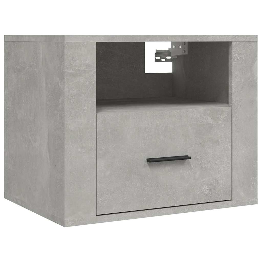 Vidaxl nachtkastje wandgemonteerd 50x36x40 cm betongrijs