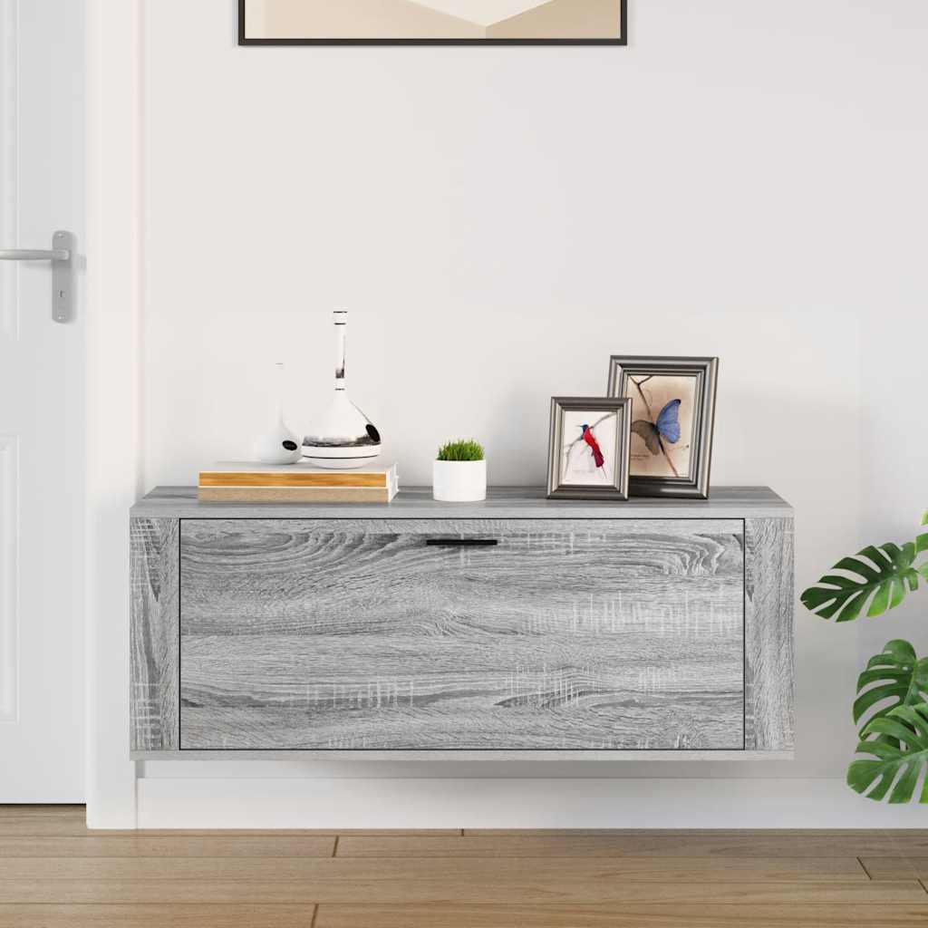 Vidaxx Wand-Schuhschrank 100 x 35 x 38 cm, lackiert in Sonoma-Holz