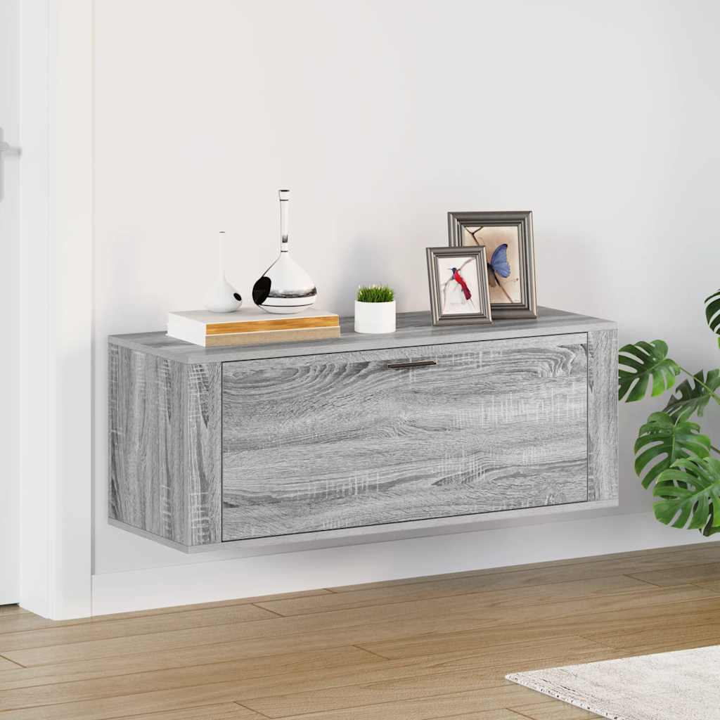 Vidaxx Wand-Schuhschrank 100 x 35 x 38 cm, lackiert in Sonoma-Holz