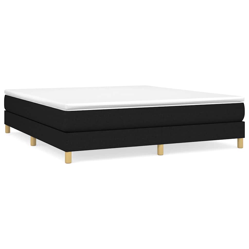 Vidaxl boxspring bed stof zwart 160x200 cm