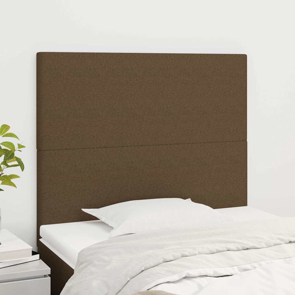 Vidaxl hoofdbord donkerbruin 100x5x118 128 cm stof