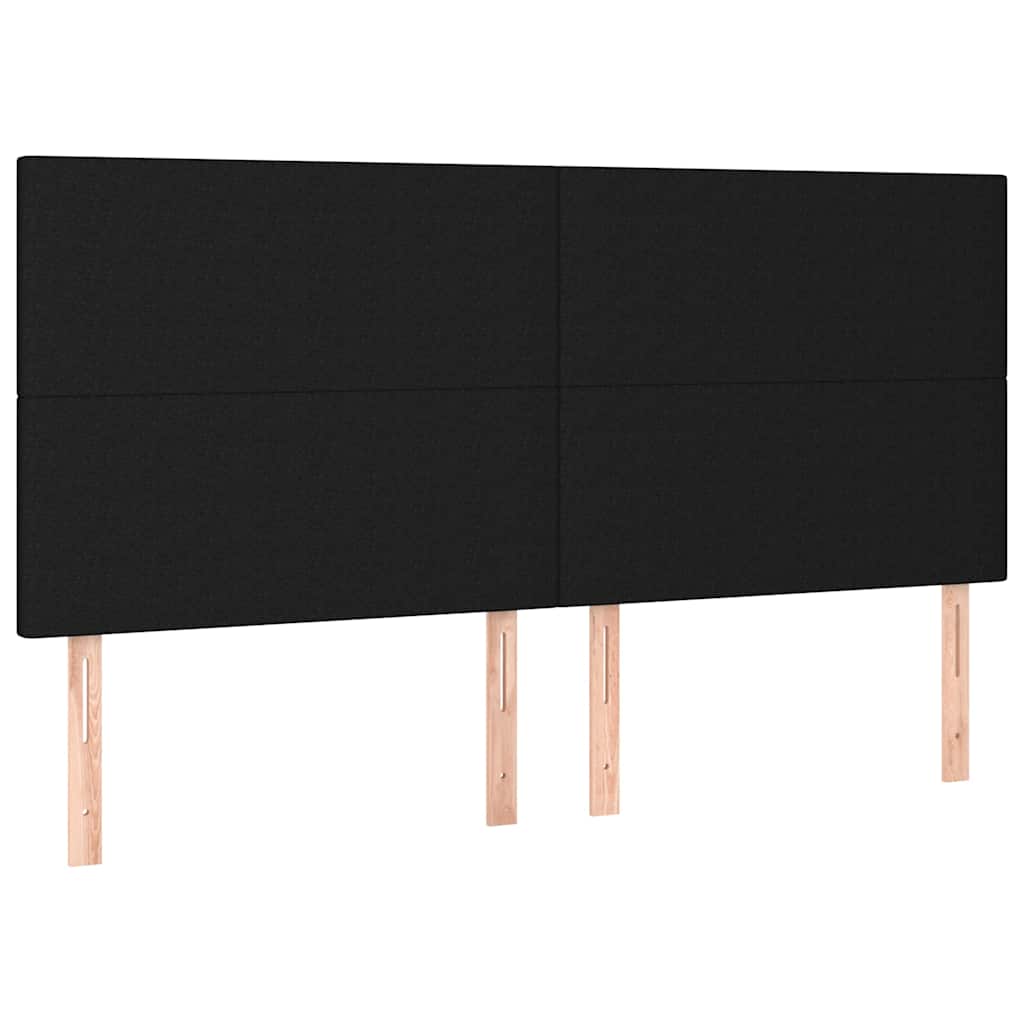 Vidaxl hoofdbord zwart 160x5x118 128 cm stof