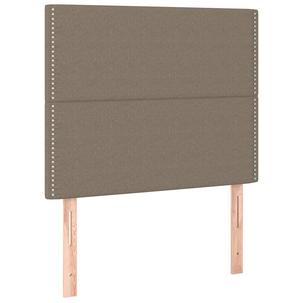 Vidaxl hoofdbord taupe 90x5x118 128 cm stof