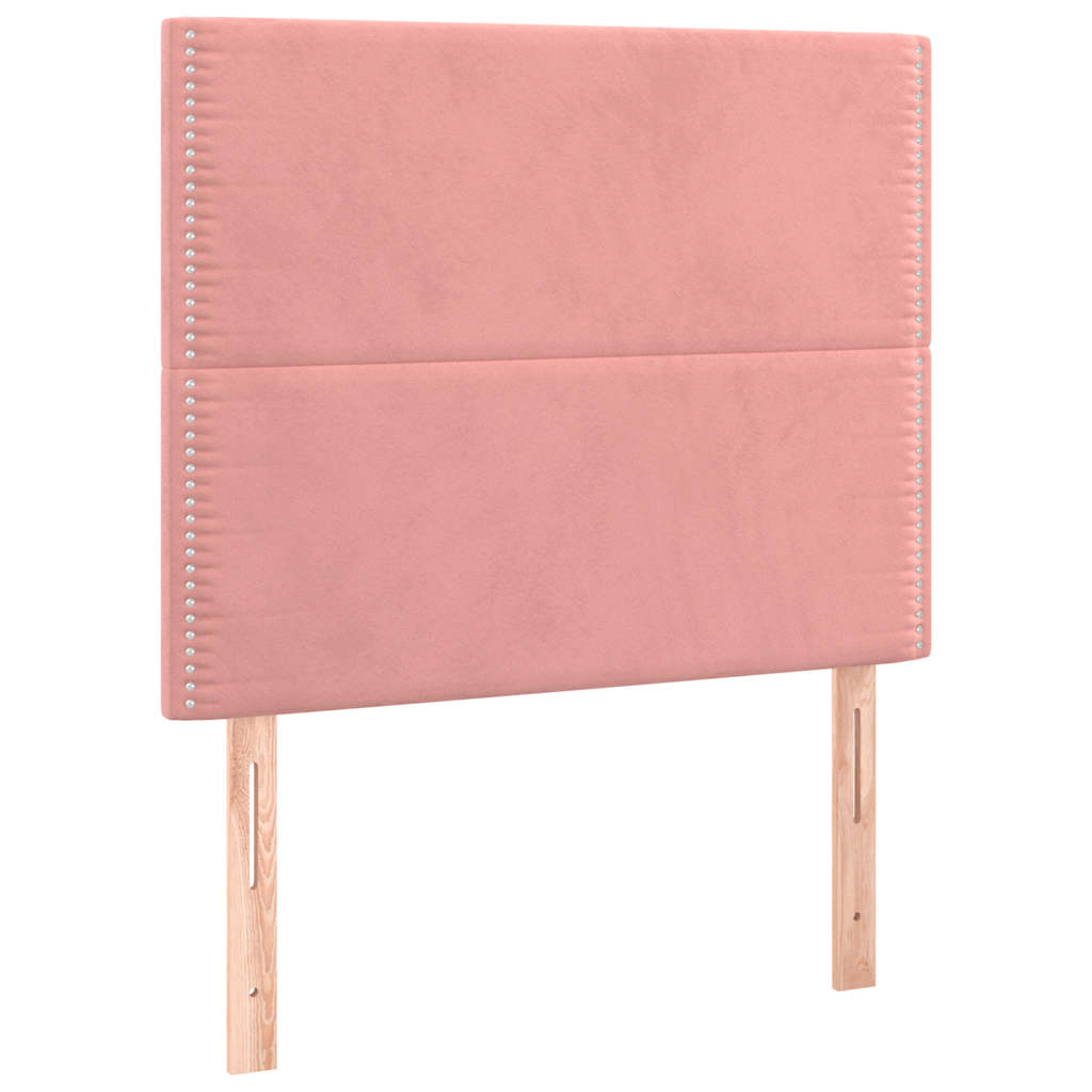 Vidaxl hoofdbord roze 80x5x118 128 cm fluweel