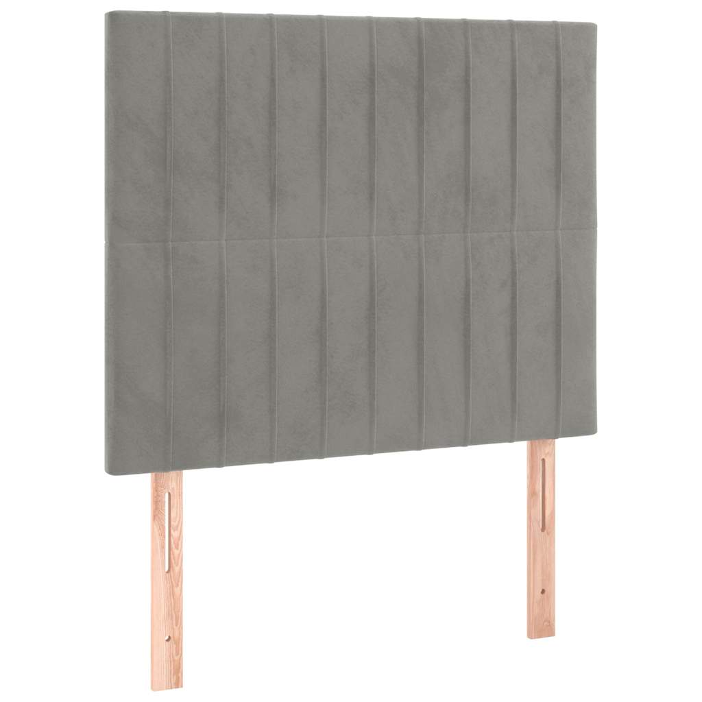 Vidaxl hoofdbord lichtgrijs 90x5x118 128 cm fluweel