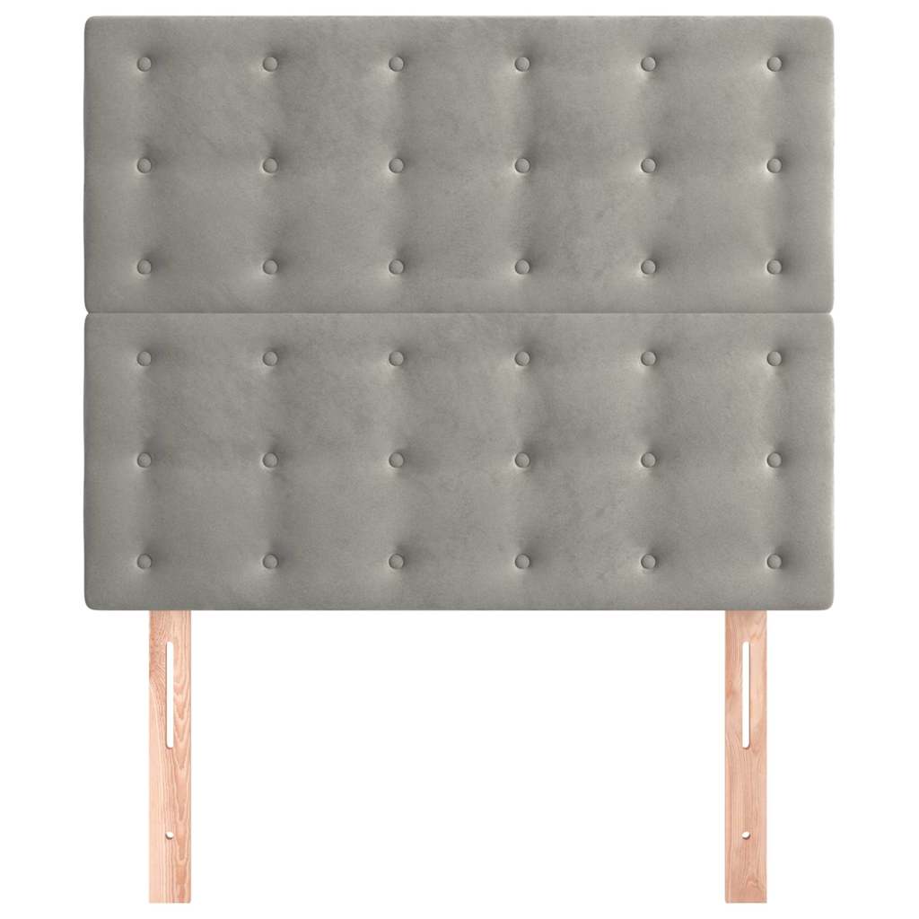 Vidaxl hoofdbord lichtgrijs 90x5x118 128 cm fluweel