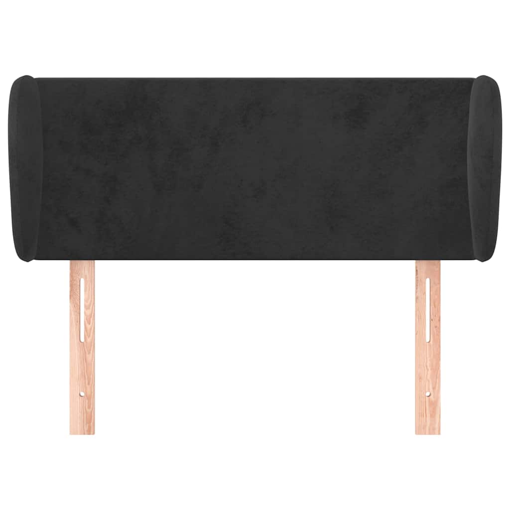 Vidaxl hoofdbord met randen 93x23x78 88 cm fluweel zwart