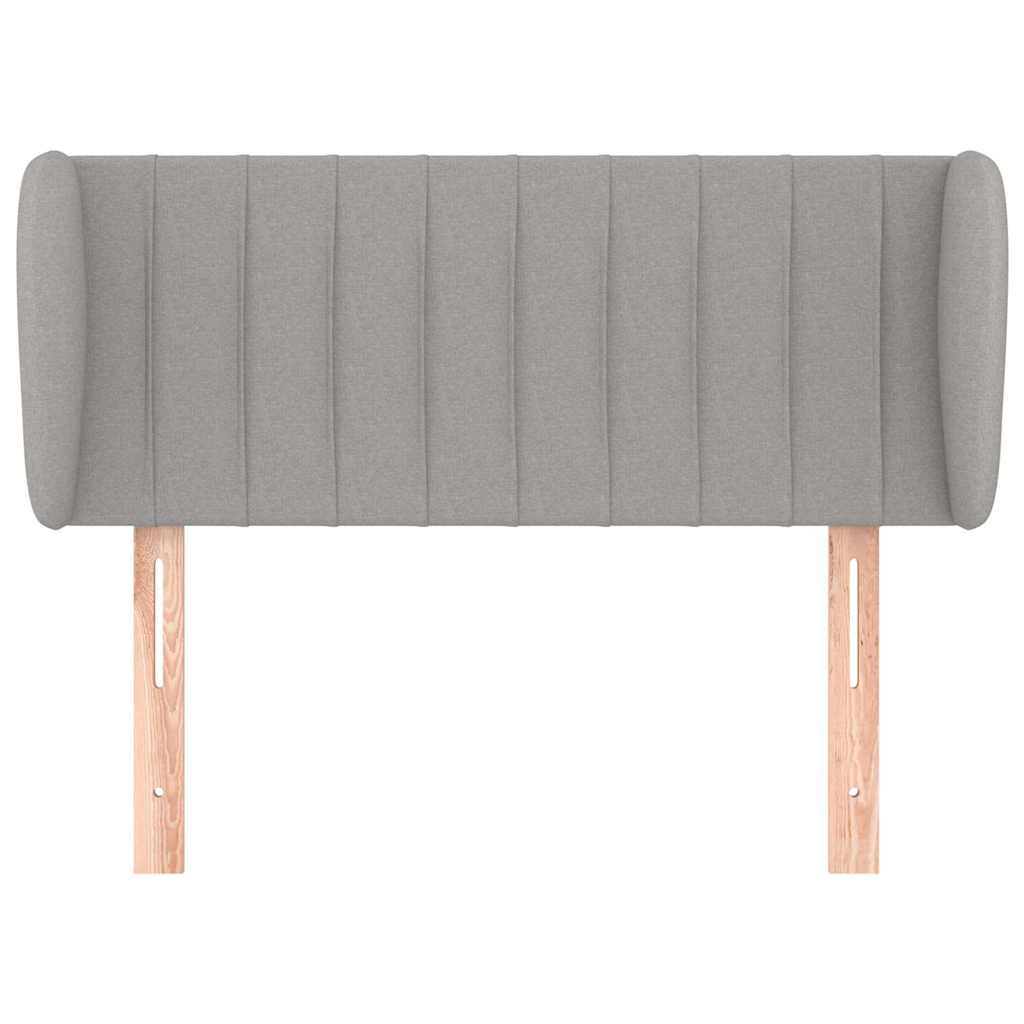 Vidaxl hoofdbord met randen 83x23x78 88 cm stof lichtgrijs