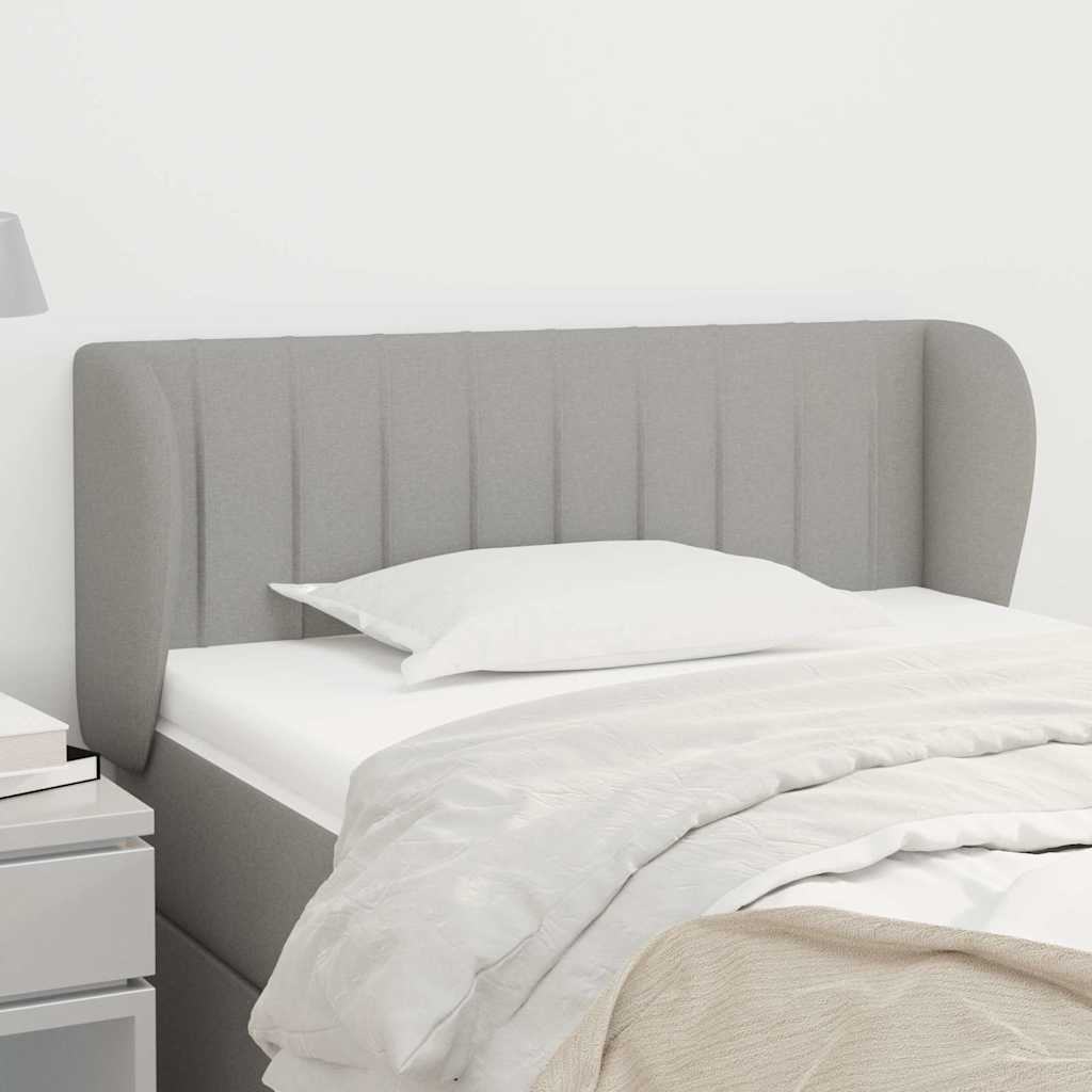 Vidaxl hoofdbord met randen 103x23x78 88 cm stof lichtgrijs